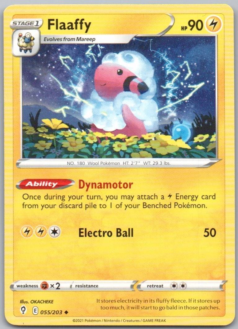 Flaaffy 055 Normal Lightning Card - Evolving Skies