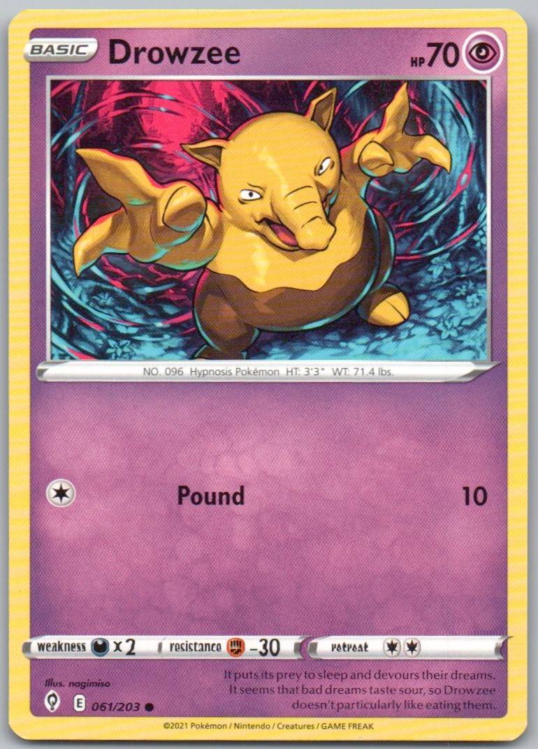 Drowzee 061 Normal Psychic Card - Evolving Skies