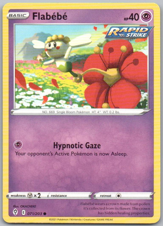 Flabebe 071 Normal Psychic Card - Evolving Skies