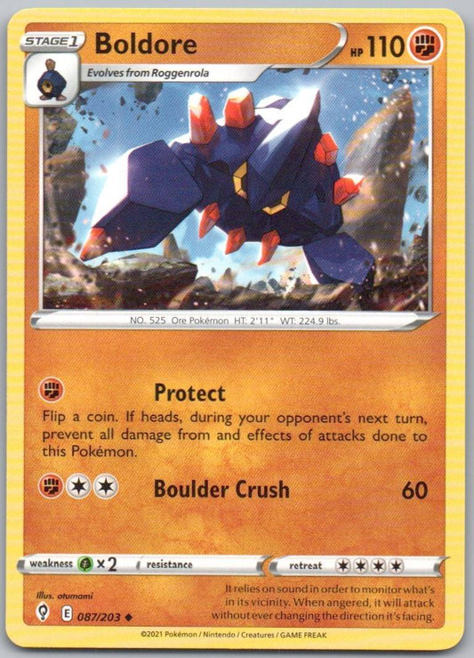 Boldore 087 Normal Fighting Card - Evolving Skies