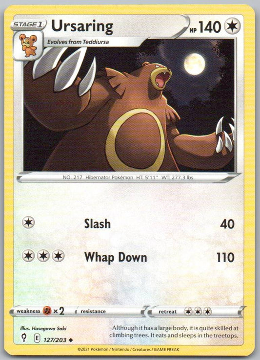 Ursaring 127 Normal Colorless Card - Evolving Skies