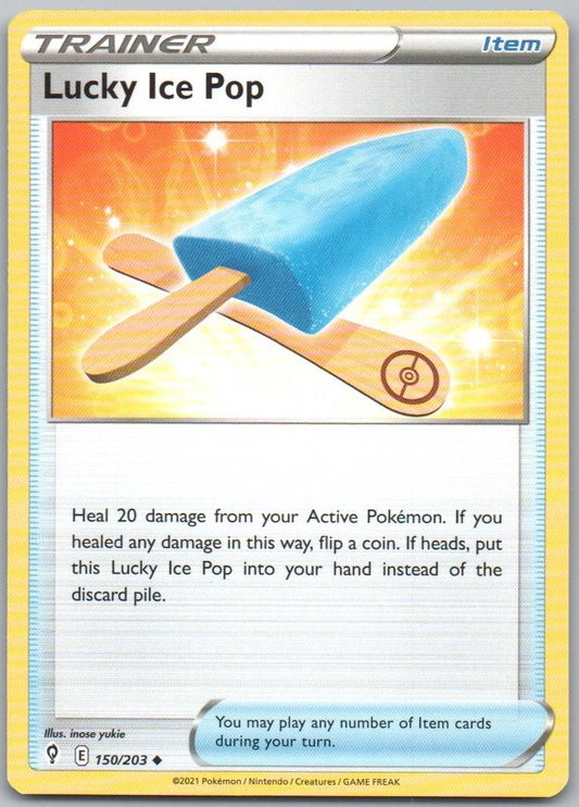 Lucky Ice Pop 150 Normal Trainer Card - Evolving Skies