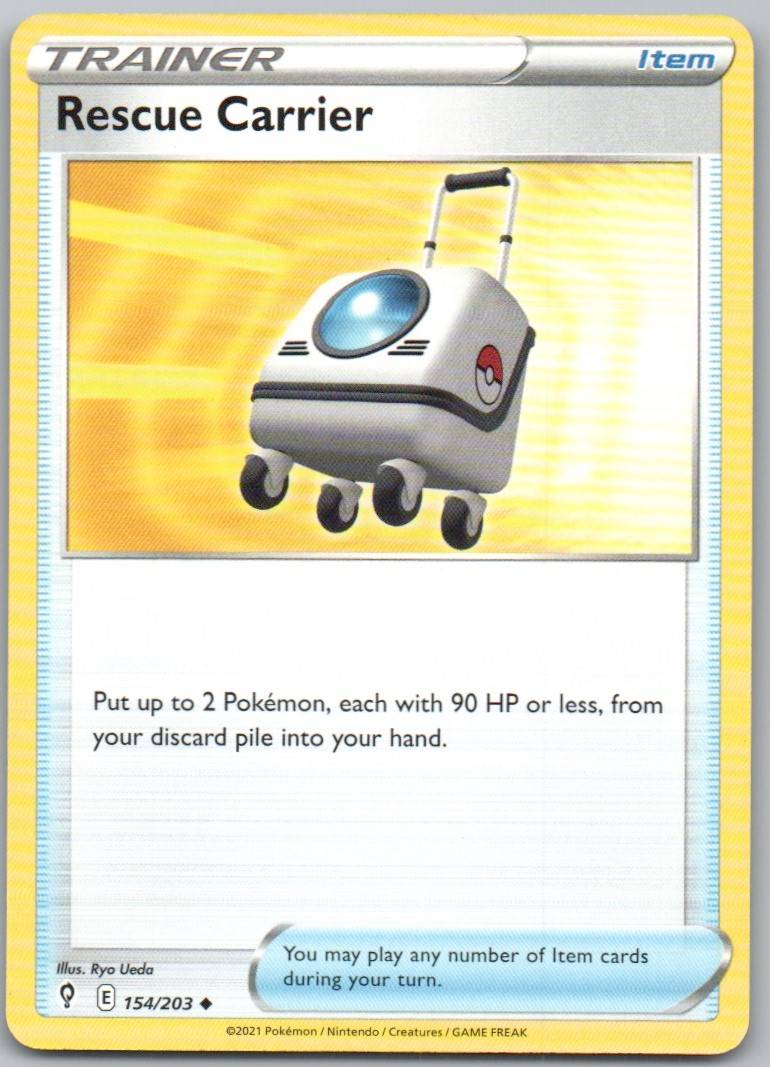 Rescue Carrier 154 Normal Trainer Card - Evolving Skies