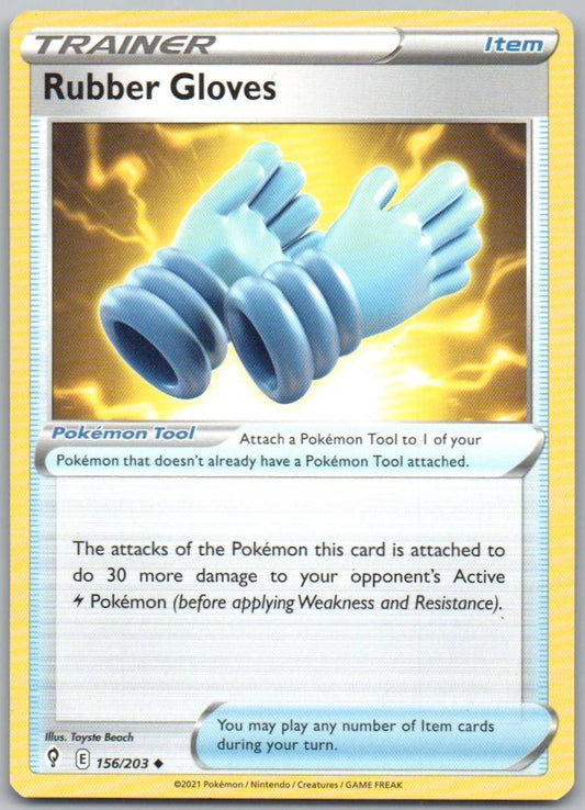 Rubber Gloves 156 Normal Trainer Card - Evolving Skies