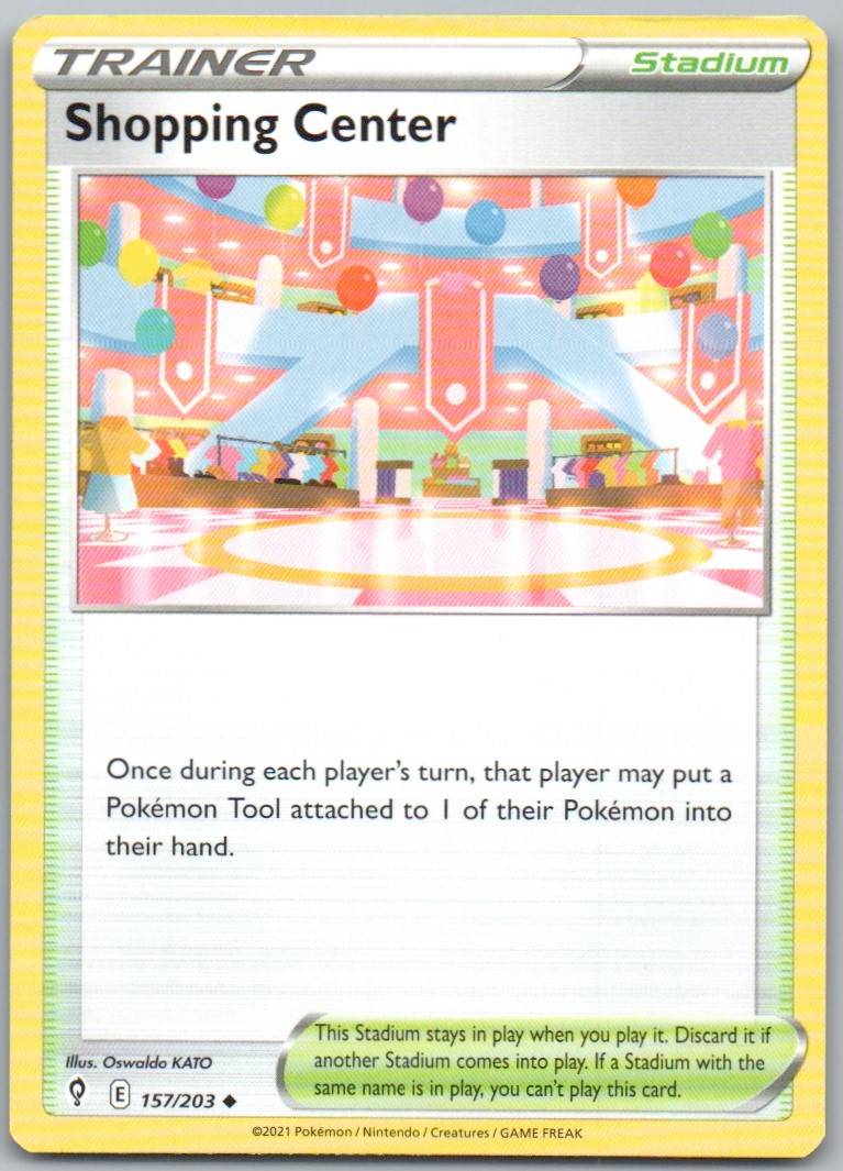 Shopping Center 157 Normal Trainer Card - Evolving Skies