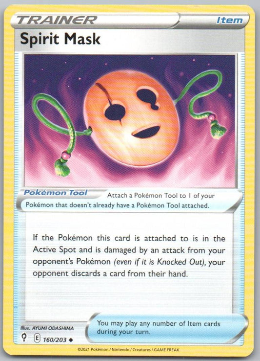 Spirit Mask 160 Normal Trainer Card - Evolving Skies