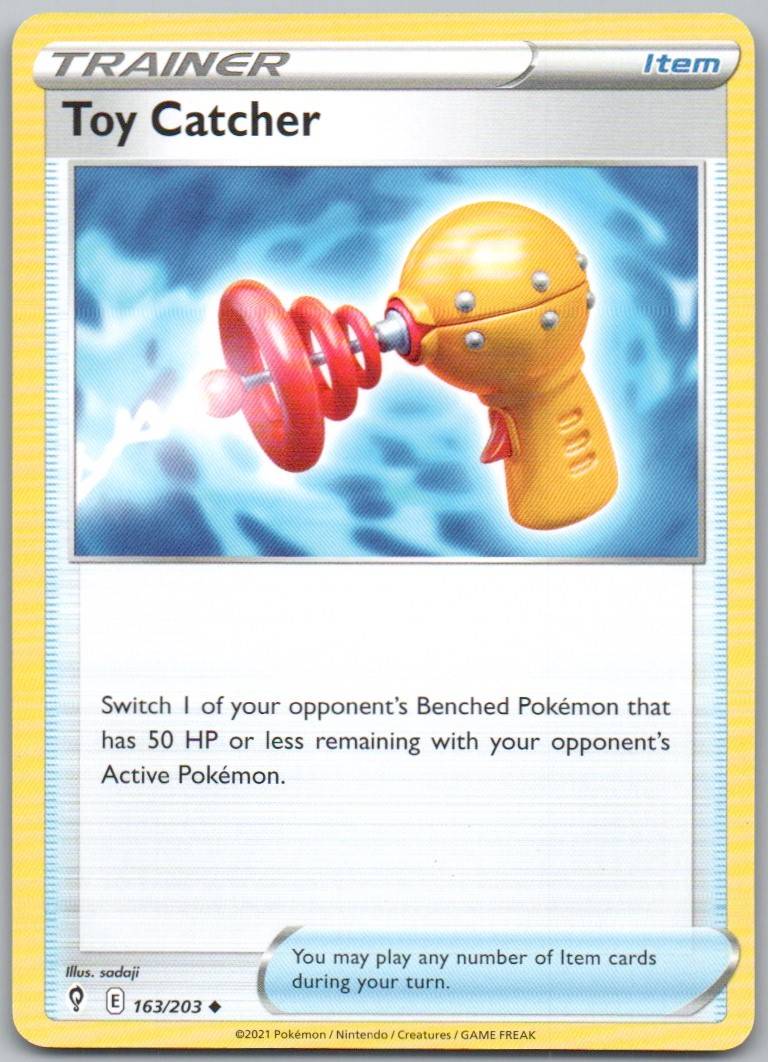 Toy Catcher 163 Normal Trainer Card - Evolving Skies