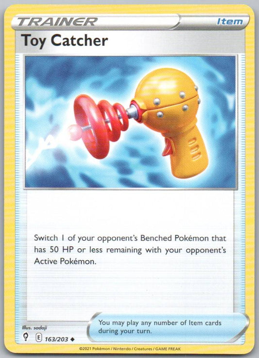 Toy Catcher 163 Normal Trainer Card - Evolving Skies