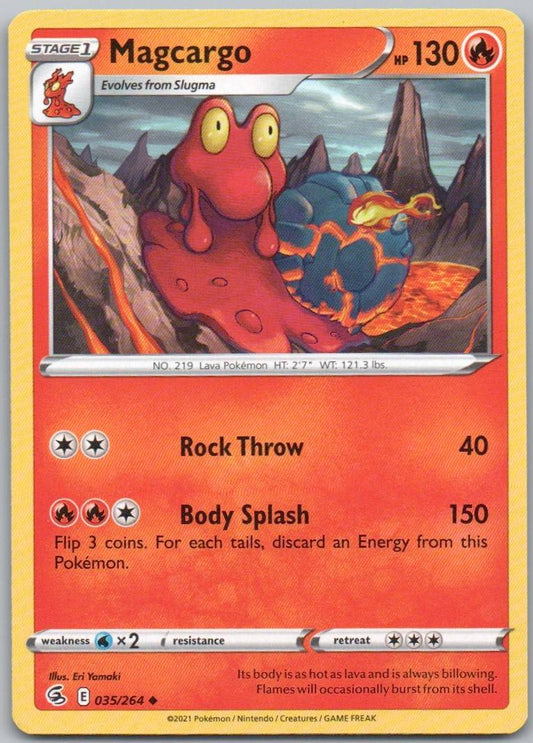 Magcargo 035 Normal Fire Card - Fusion Strike