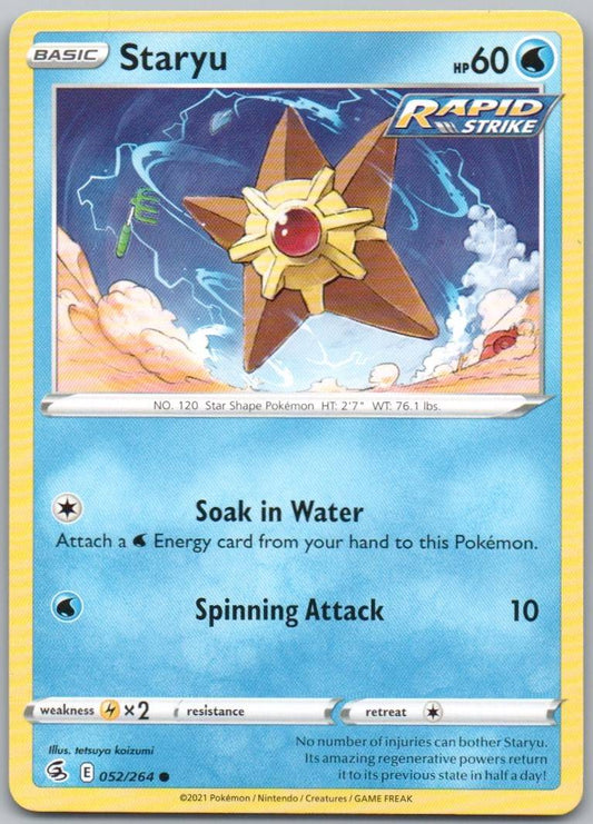Staryu 052 Normal Water Card - Fusion Strike