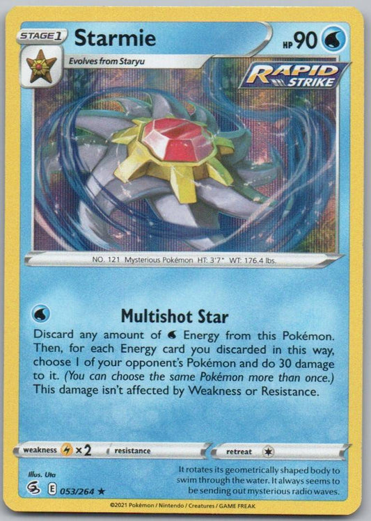 Starmie 053 Normal Water Card - Fusion Strike