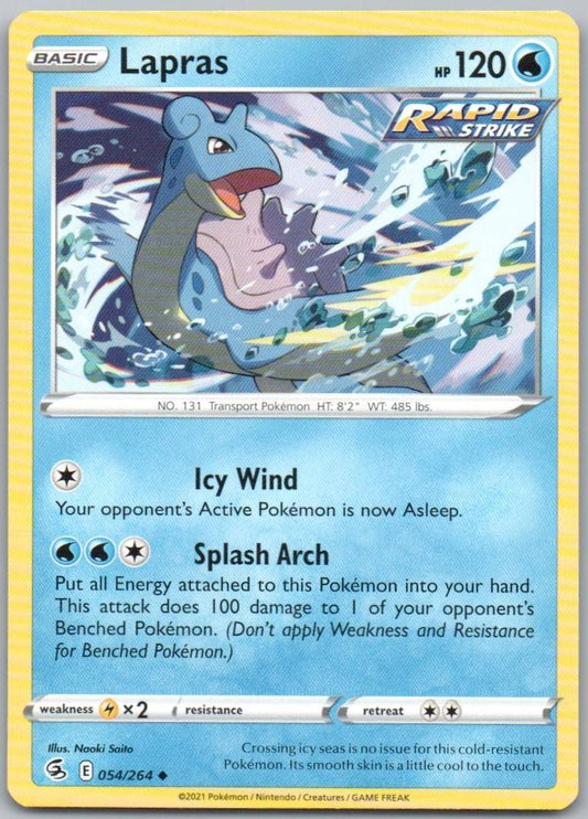 Lapras 054 Normal Water Card - Fusion Strike