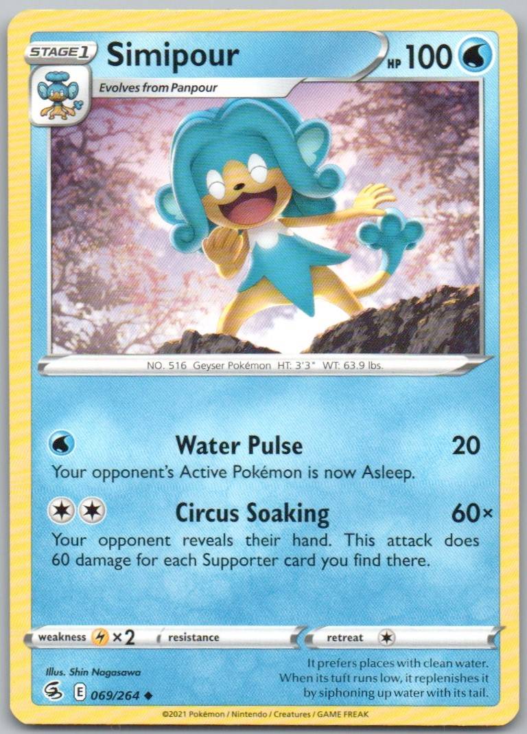Simipour 069 Normal Water Card - Fusion Strike