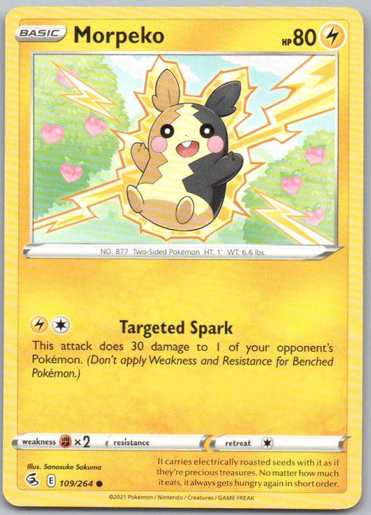 Morpeko 109 Normal Lightning Card - Fusion Strike