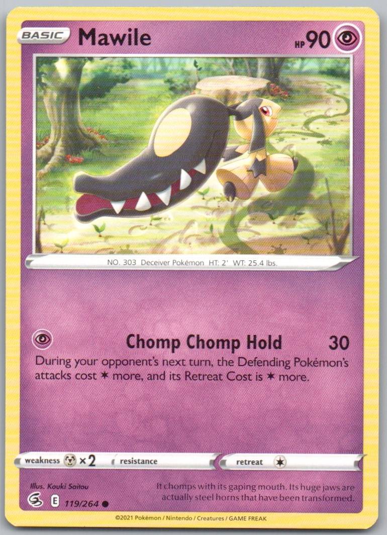 Mawile 119 Normal Psychic Card - Fusion Strike