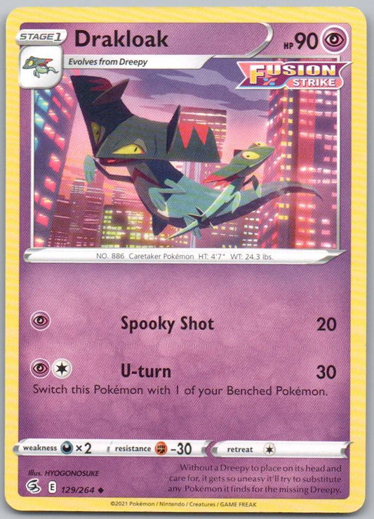 Drakloak 129 Normal Psychic Card - Fusion Strike