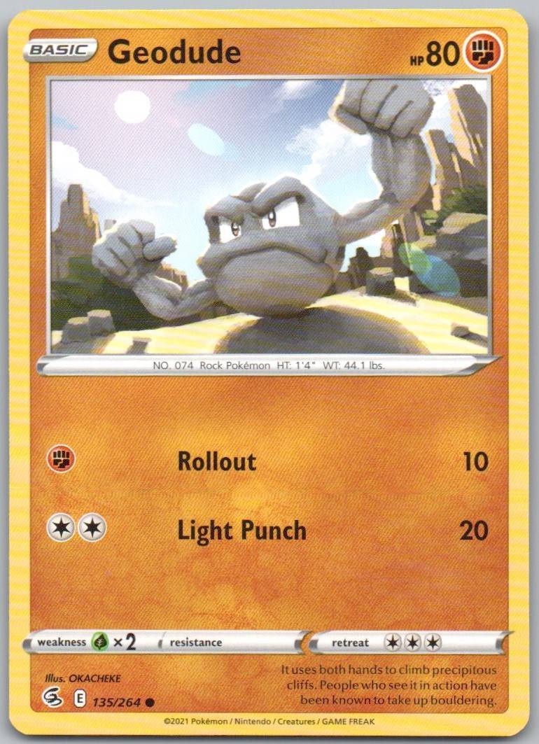 Geodude 135 Normal Fighting Card - Fusion Strike