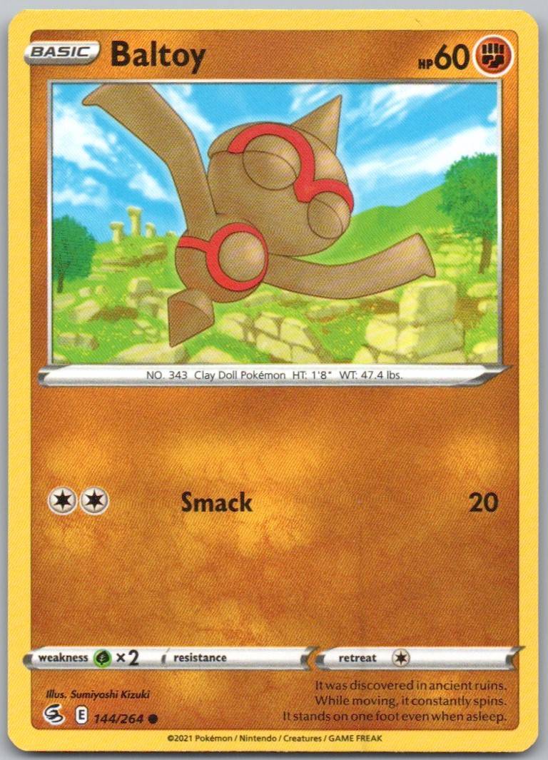 Baltoy 144 Normal Fighting Card - Fusion Strike
