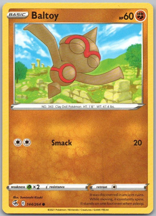 Baltoy 144 Normal Fighting Card - Fusion Strike