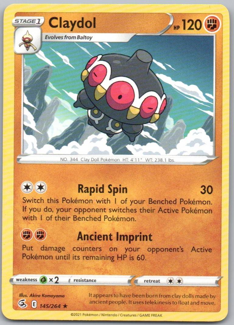 Claydol 145 Normal Fighting Card - Fusion Strike