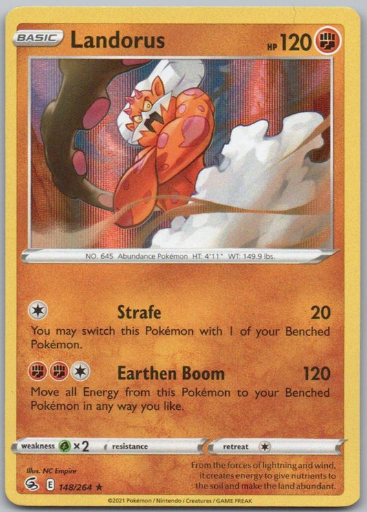 Landorus 148 Holo Fighting Card - Fusion Strike