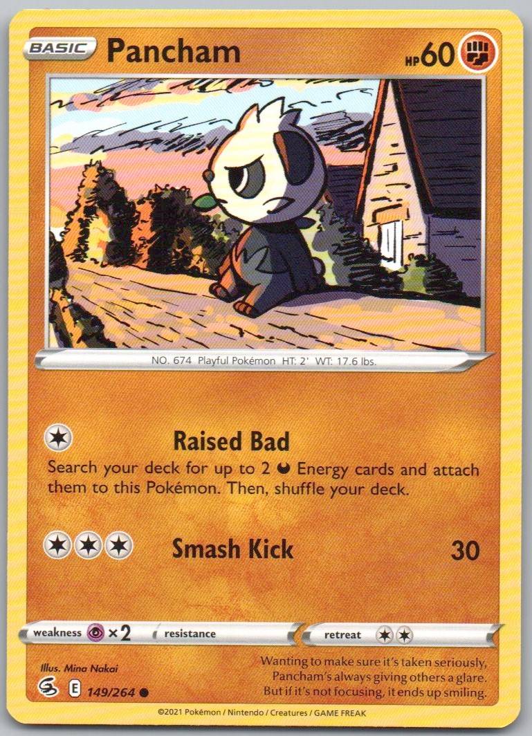 Pancham 149 Normal Fighting Card - Fusion Strike