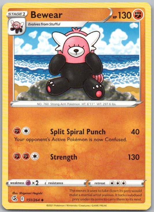Bewear 151 Normal Fighting Card - Fusion Strike