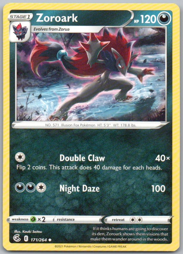 Zoroark 171 Normal Darkness Card - Fusion Strike