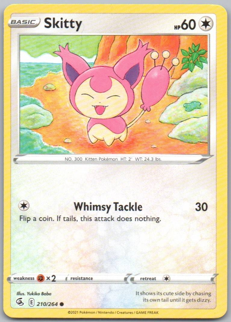 Skitty 210 Normal Colorless Card - Fusion Strike