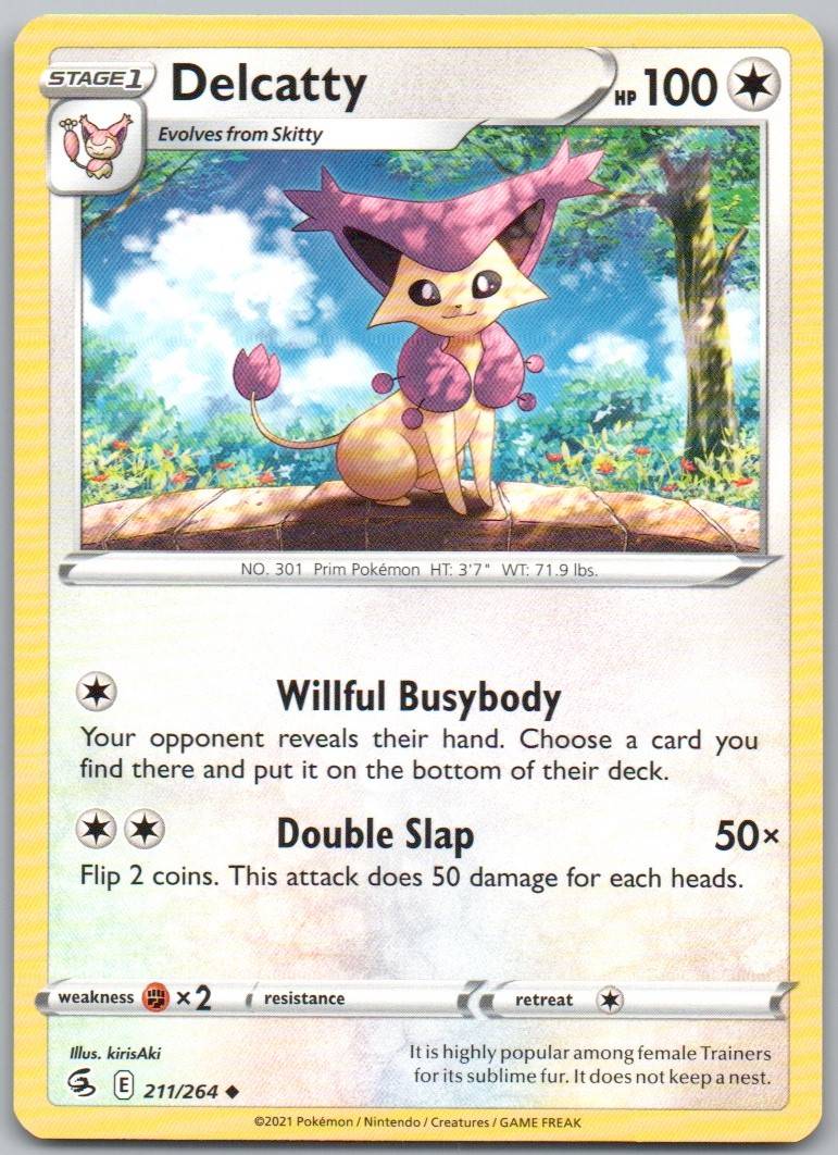 Delcatty 211 Normal Colorless Card - Fusion Strike