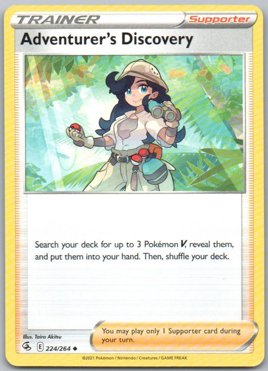 Adventurer's Discovery 224 Normal Trainer Card - Fusion Strike