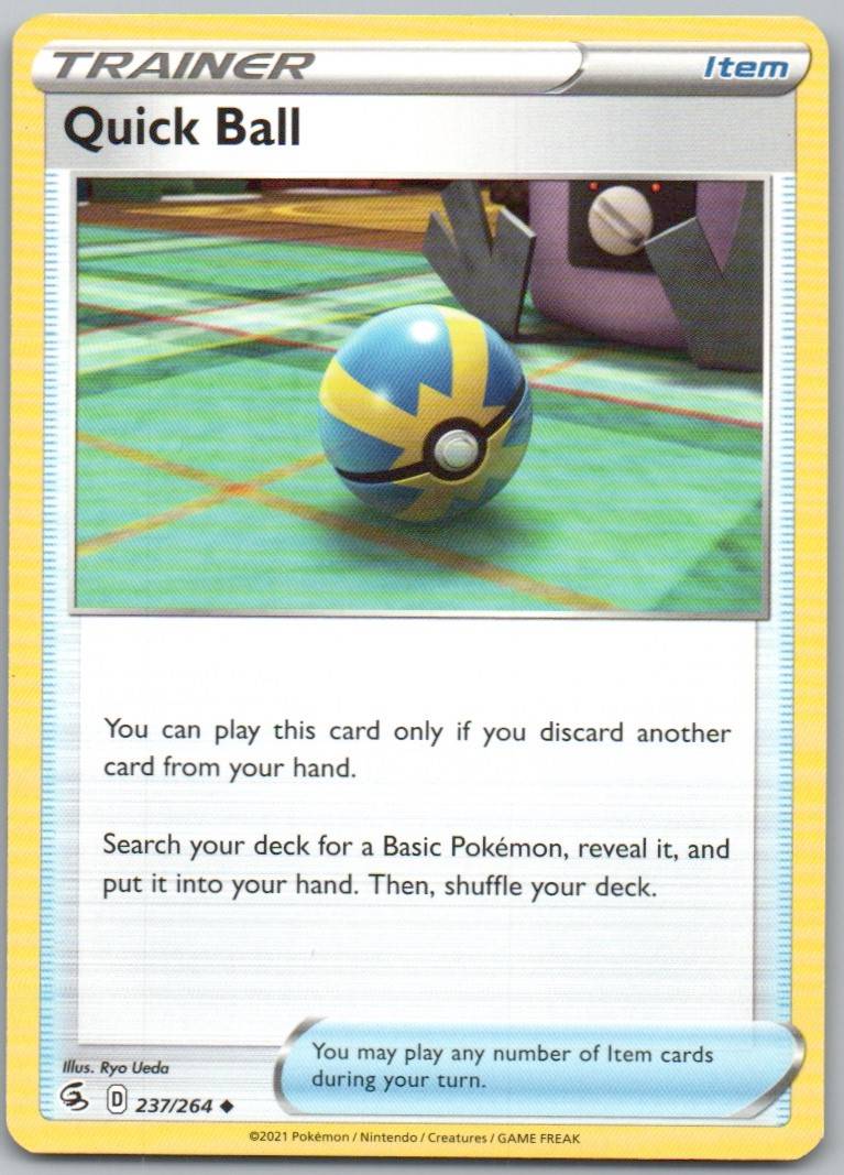 Quick Ball 237 Normal Trainer Card - Fusion Strike