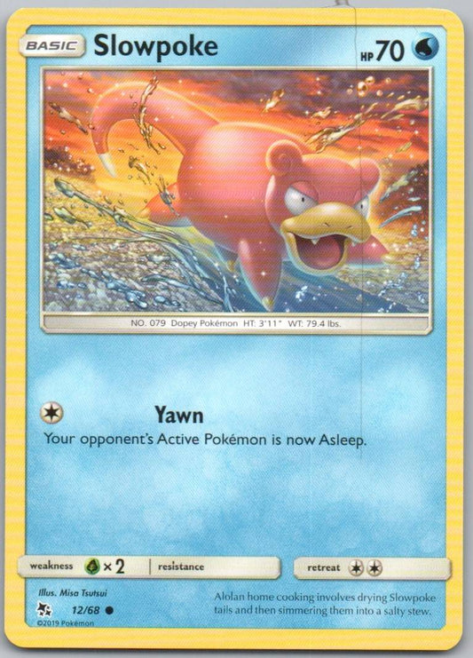 Slowpoke 012 Normal Water Card - Hidden Fates