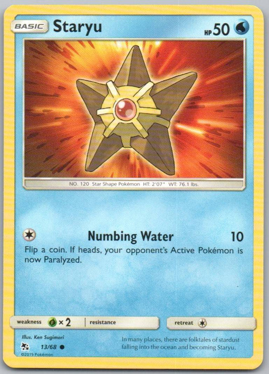 Staryu 013 Normal Water Card - Hidden Fates