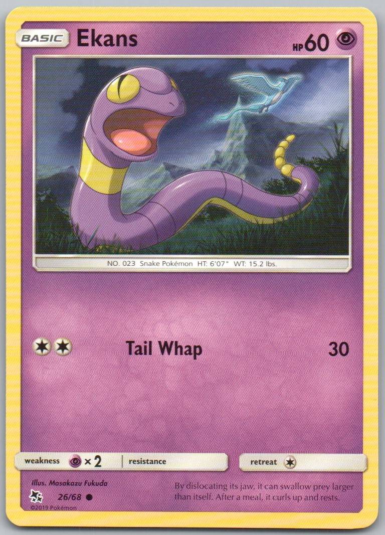 Ekans 026 Normal Psychic Card - Hidden Fates