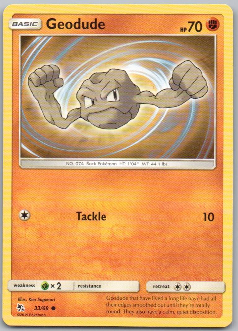 Geodude 033 Normal Fighting Card - Hidden Fates
