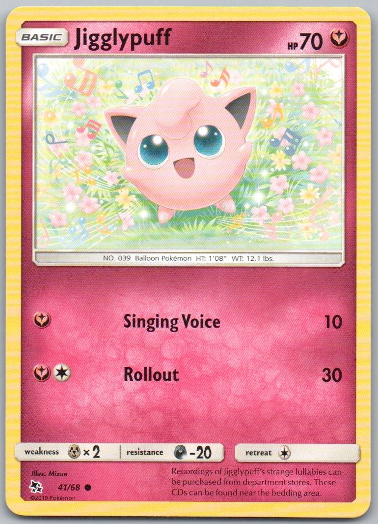 Jigglypuff 041 Normal Fairy Card - Hidden Fates