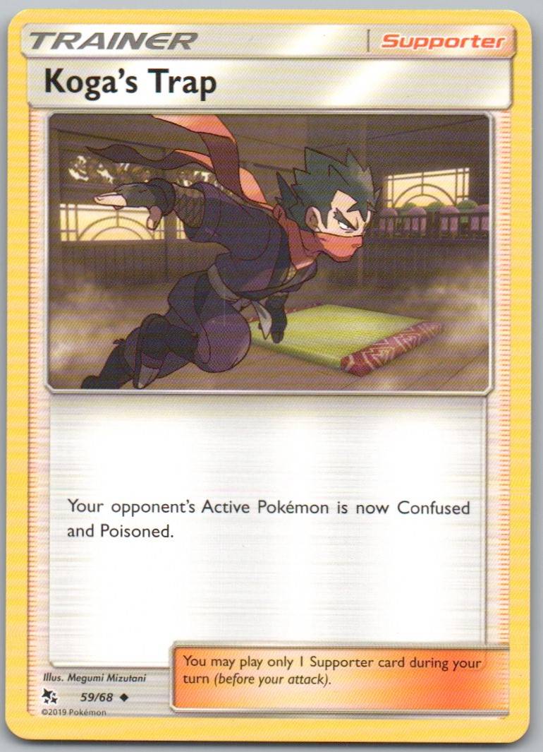 Koga's Trap 059 Normal Trainer Card - Hidden Fates
