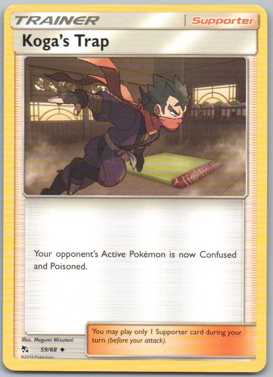 Koga's Trap 059 Normal Trainer Card - Hidden Fates