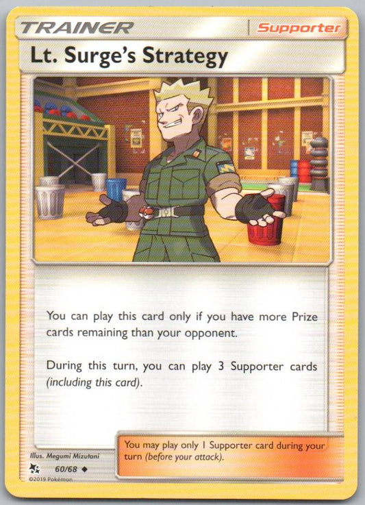 Lt. Surge's Strategy 060 Normal Trainer Card - Hidden Fates