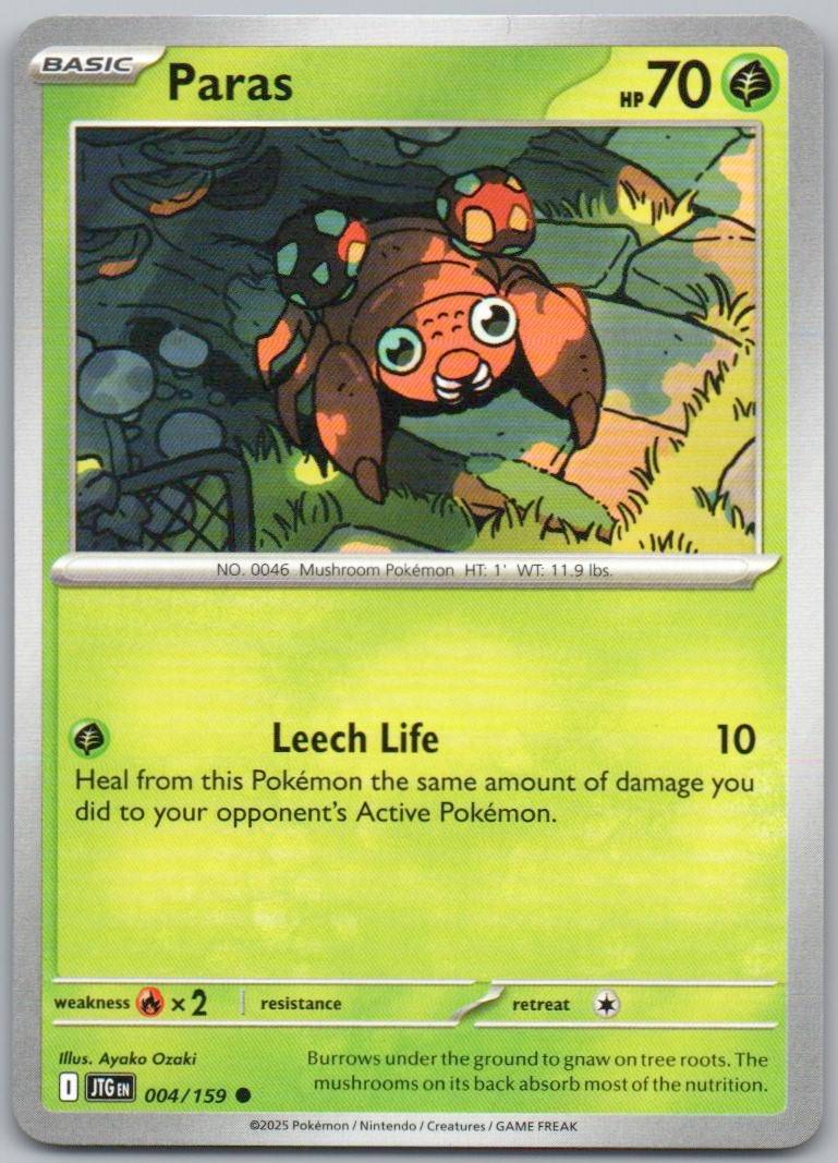 Paras 004 Reverse Holo Grass Card - Journey Together
