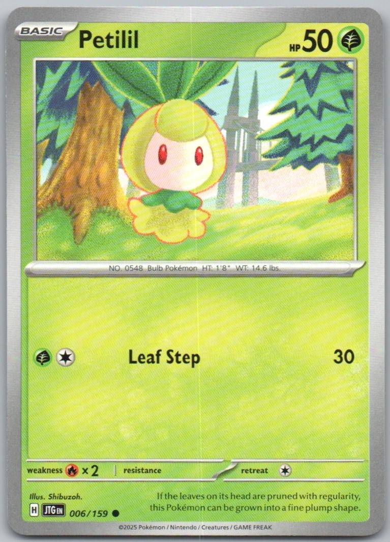 Petilil 006 Reverse Holo Grass Card - Journey Together