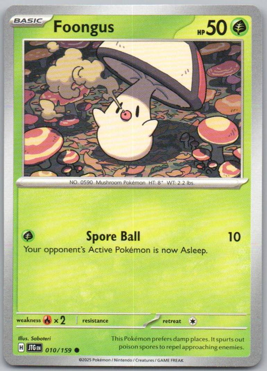 Foongus 010 Reverse Holo Grass Card - Journey Together