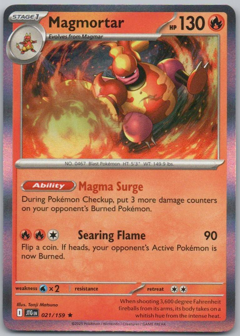 Torchic 022 Reverse Holo Fire Card - Journey Together
