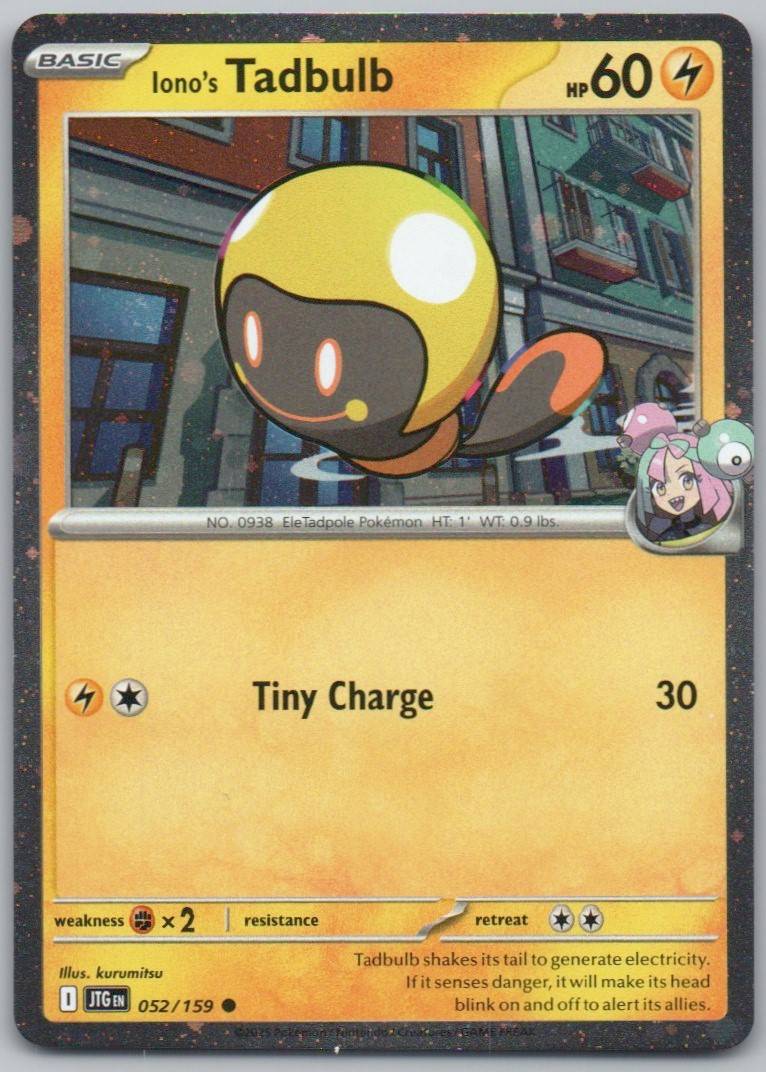 Iono's Tadbulb 052 Cosmos Lightning Card - Journey Together