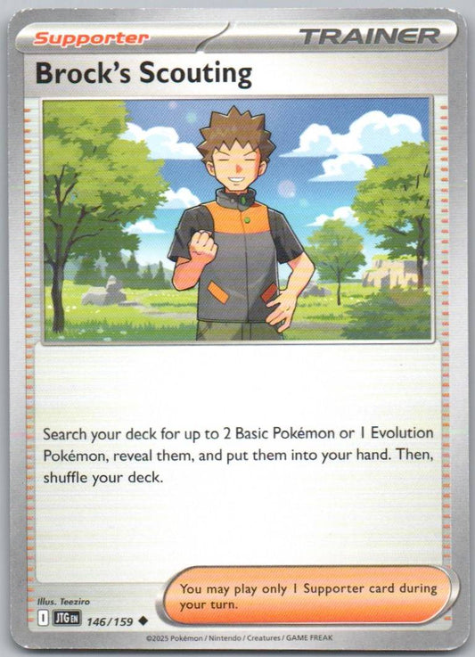 Brock's Scouting 146 Normal Trainer Card - Journey Together