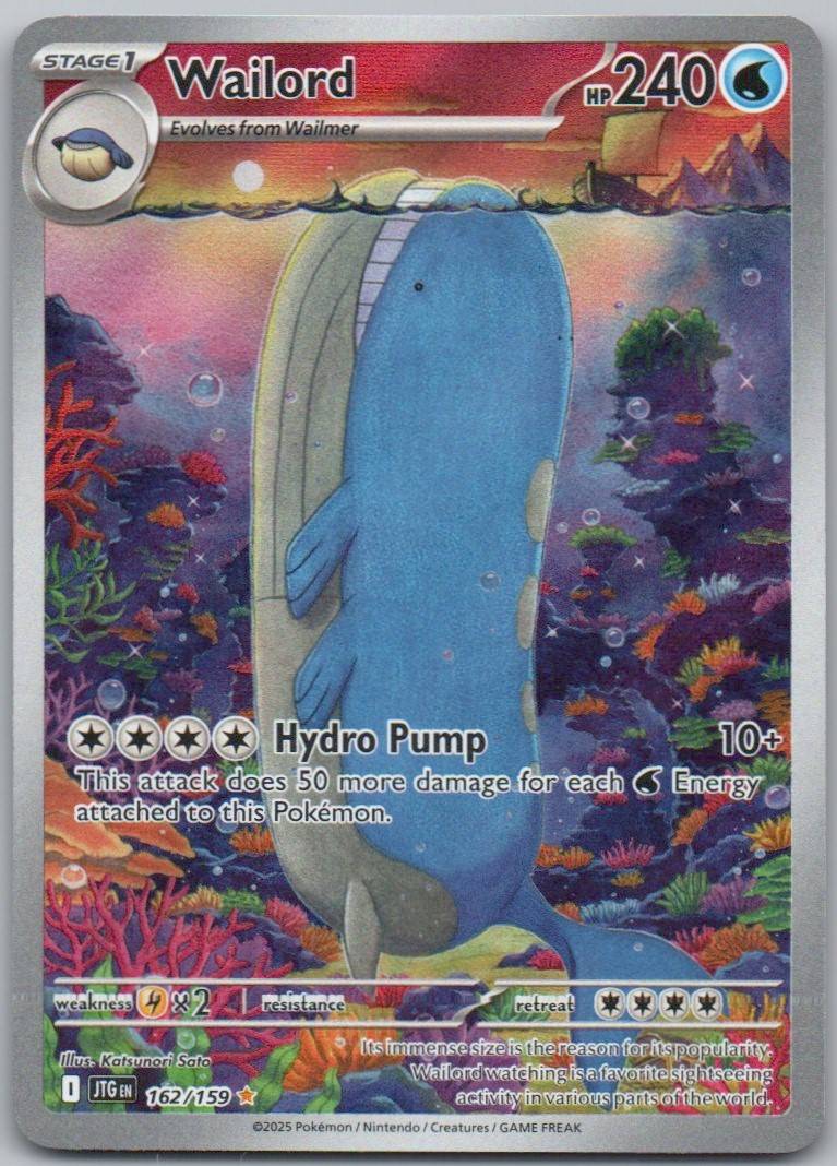 Wailord 162 Holo Water Card - Journey Together
