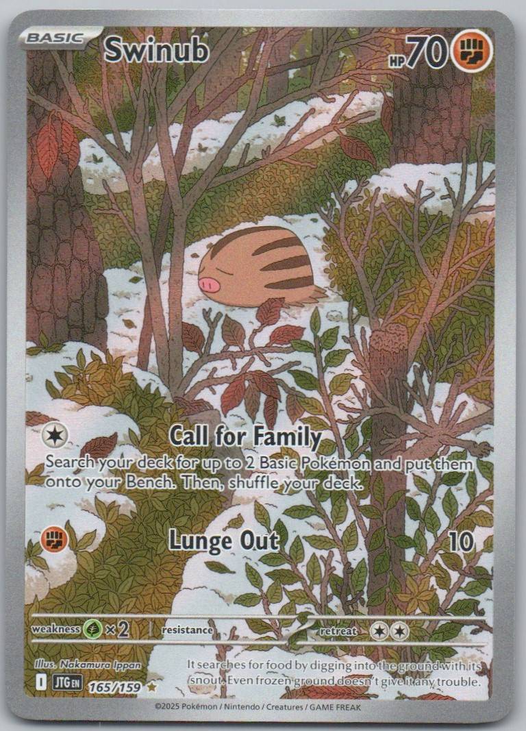 Swinub 165 Holo Fighting Card - Journey Together