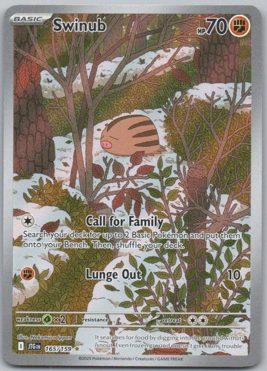 Swinub 165 Holo Fighting Card - Journey Together