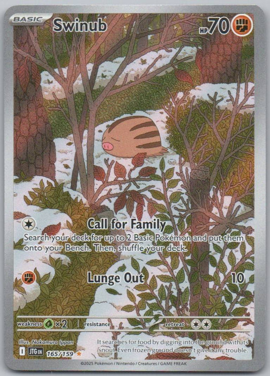 Swinub 165 Holo Fighting Card - Journey Together